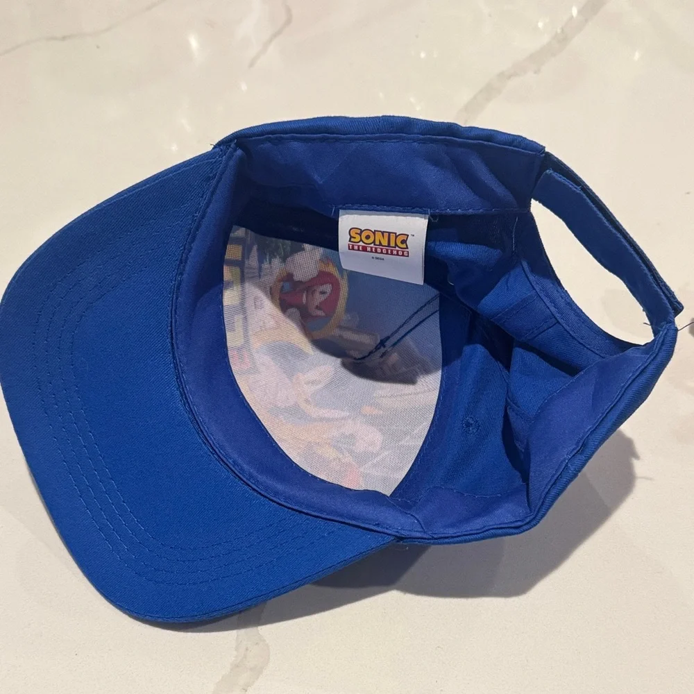 Kids Blue Sonic the Hedgehog Let’s Go baseball Adventure Hat